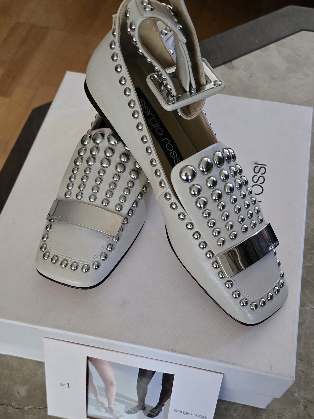 Sergio Rossi Ivory Loafers